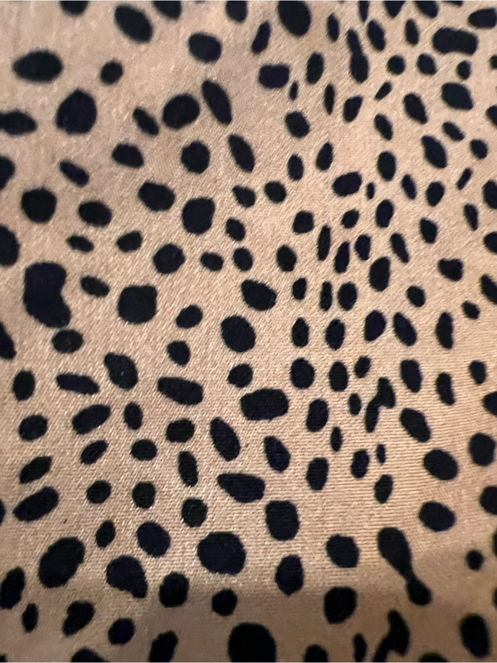 SHEIN Tan Leopard-Print Tie-Front Puff Sleeve Cropped blouse - Picture 11 of 12